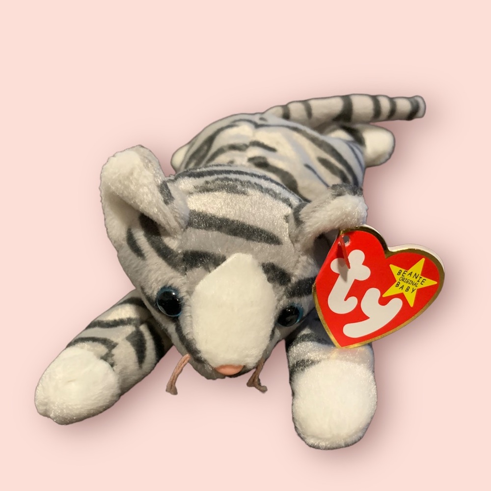 1997 Rare And Retired Ty Beanie Baby Collection Prance The Cat Mint Condition